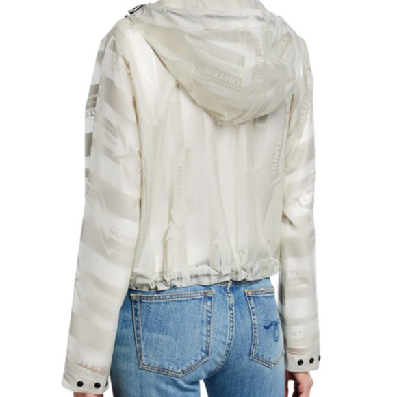 HUNTER Boots Original Vinyl Crop Rain Jacket sz XS - Picture 6 of 10